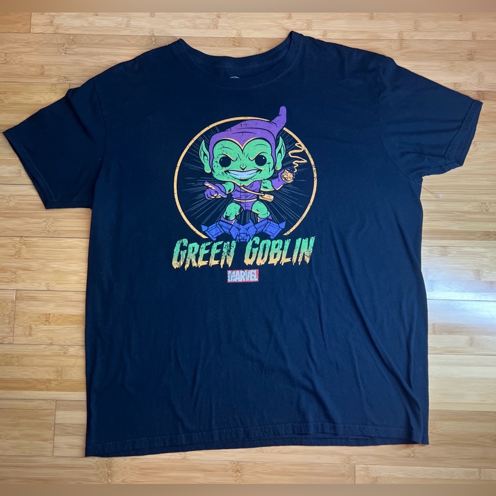 Funko POPTEES Marvel GREEN GOBLIN Exclusive T-Shirt, Collector Corps|men size:XL